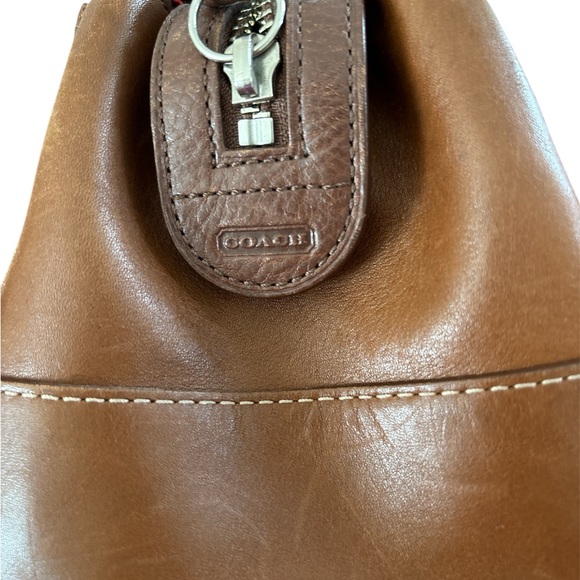 Vintage Coach Hamilton Cognac Glovetanned Leather Satchel shoulder bag - Picture 10 of 12